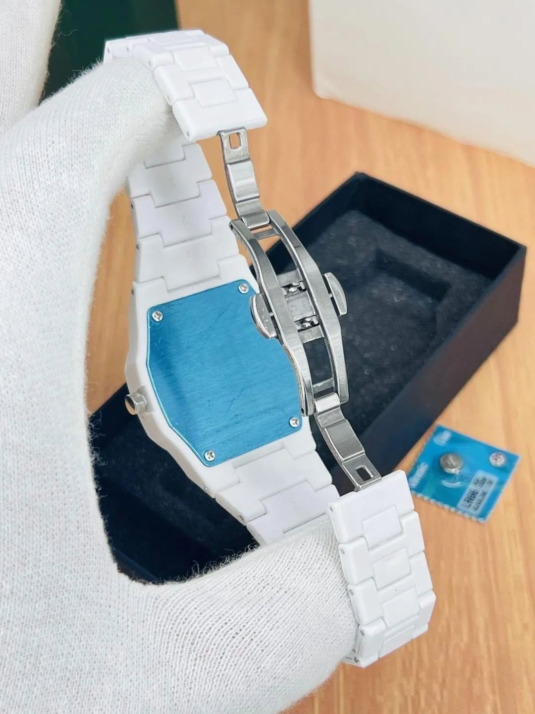All-White Sports Watch | Aura Watch - Aaraasta | Ladies Fashion Pakistan