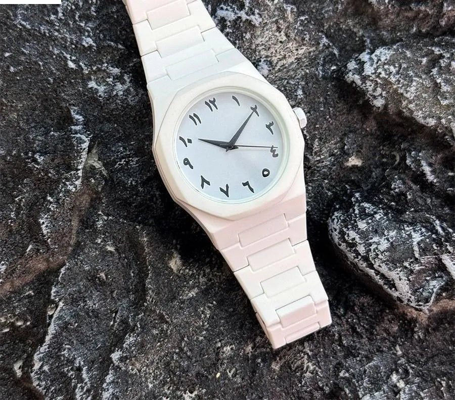All-White Sports Watch | Aura Watch - Aaraasta | Ladies Fashion Pakistan