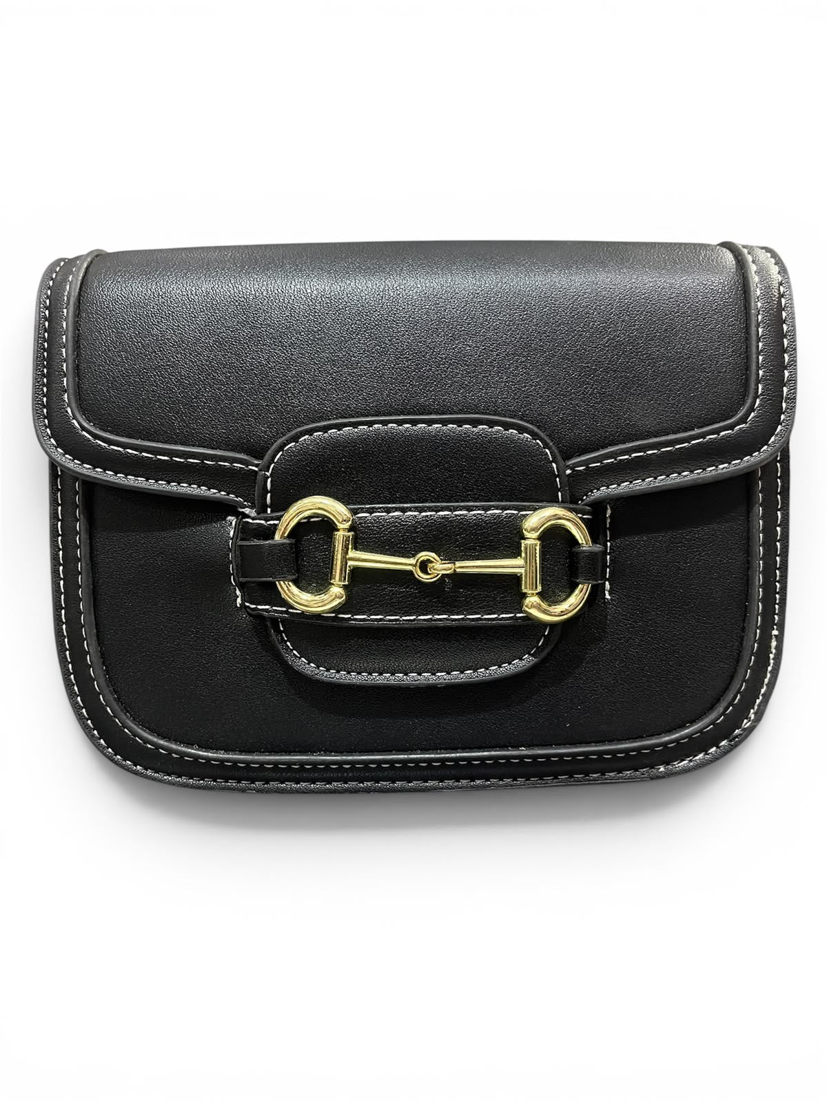 Black Horsebit Crossbody Bag | Women's Leather Shoulder Bag - Aaraasta | Ladies Fashion Pakistan