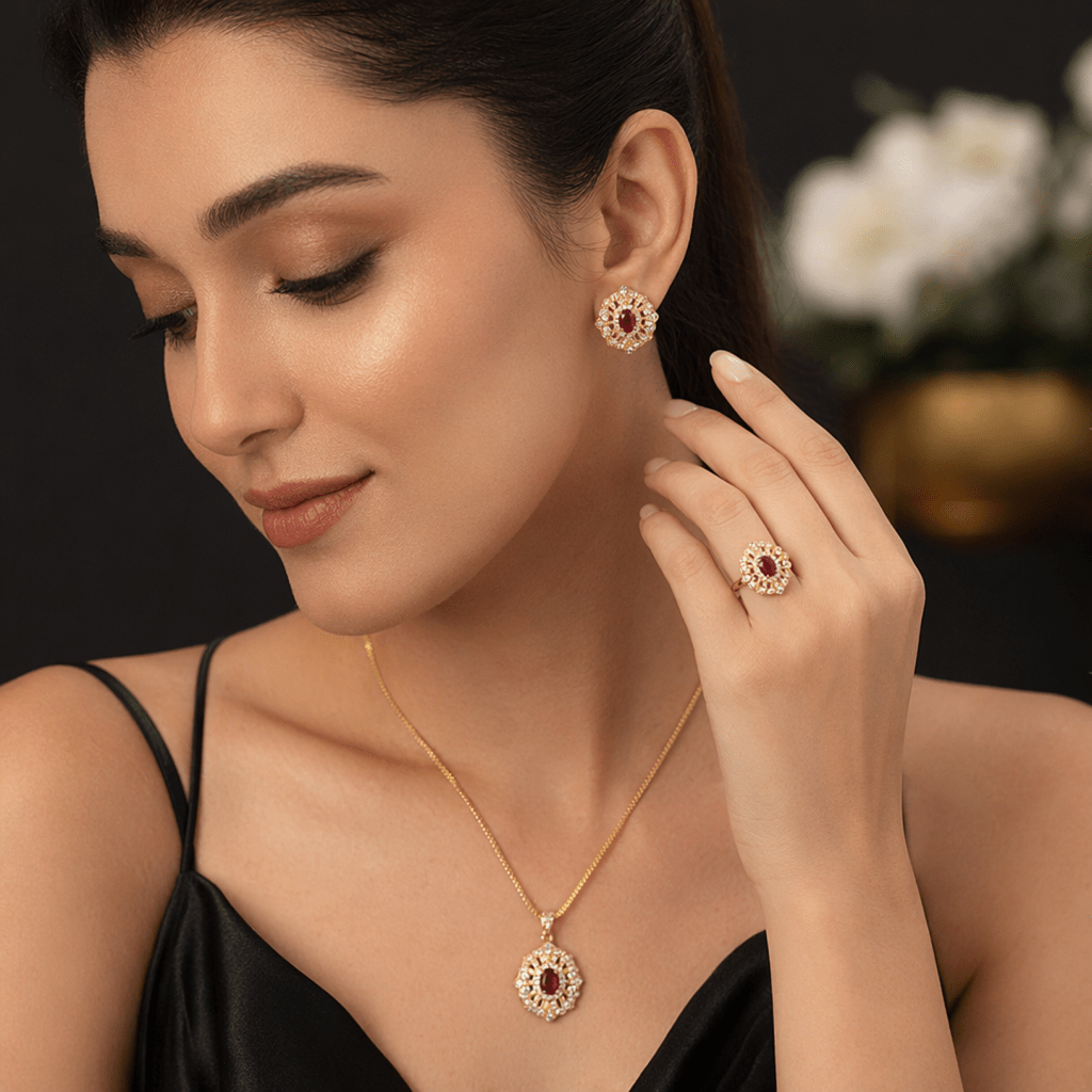 Floral Filigree Bridal Jewellery for Women - Aaraasta | Ladies Fashion Pakistan