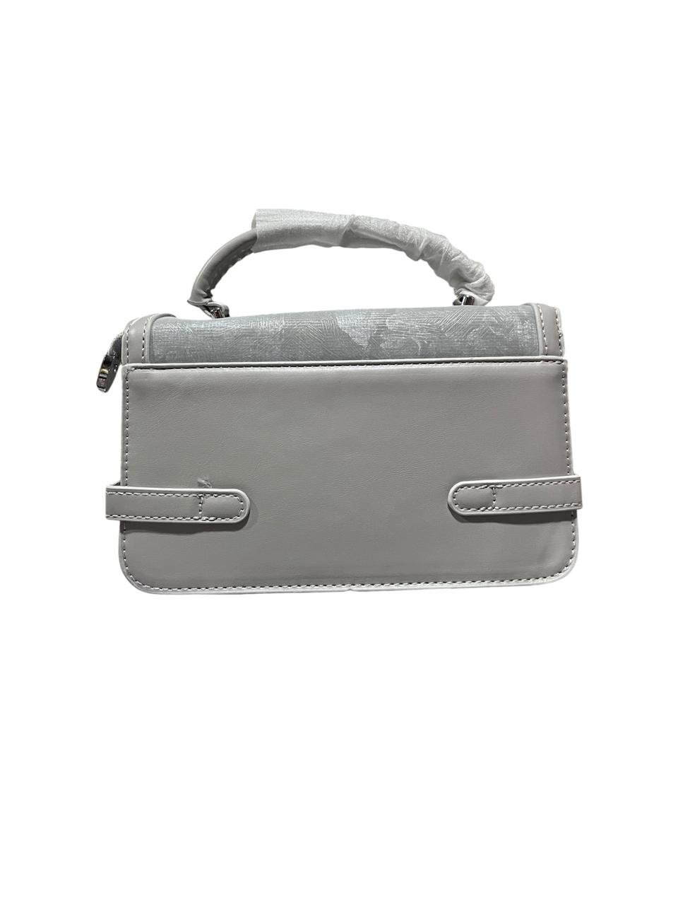 Grey Textured Top Handle Bag - Aaraasta | Ladies Fashion Pakistan