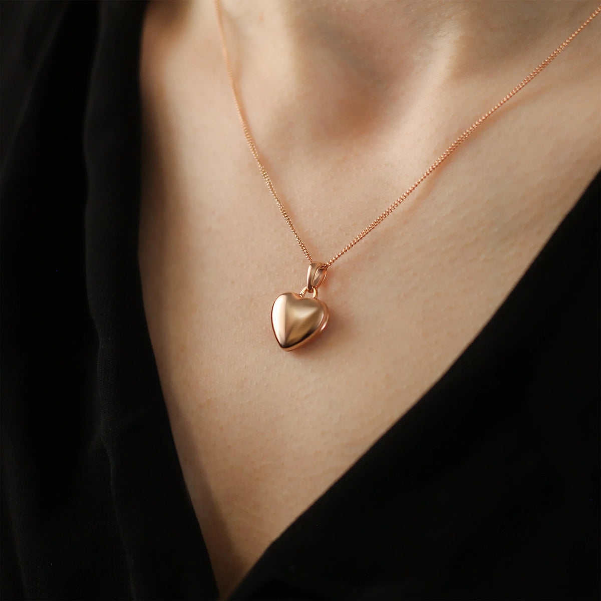 Heart Locket Pendant Necklace | Gold & Silver Plated - Aaraasta | Ladies Fashion Pakistan