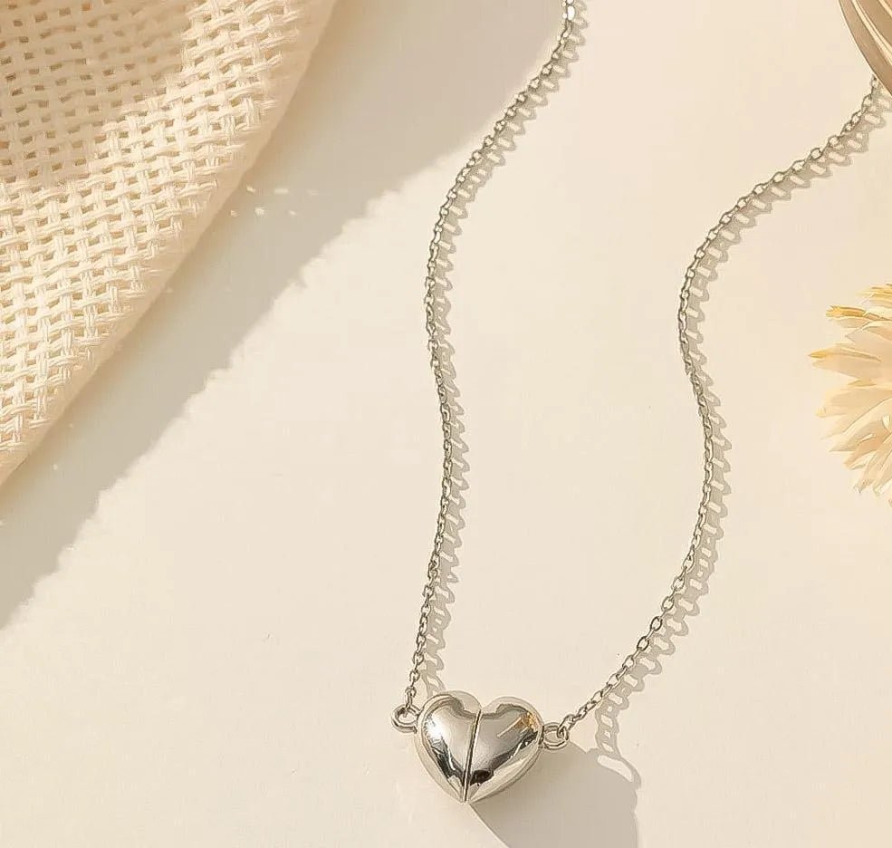 Heart Locket Pendant Necklace | Gold & Silver Plated - Aaraasta | Ladies Fashion Pakistan