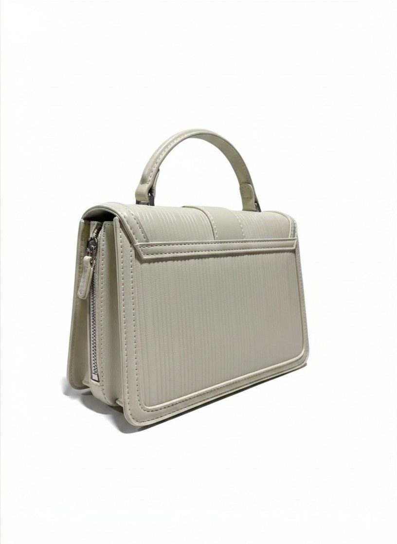 Off-White Structured Top Handle Bag - Aaraasta | Ladies Fashion Pakistan