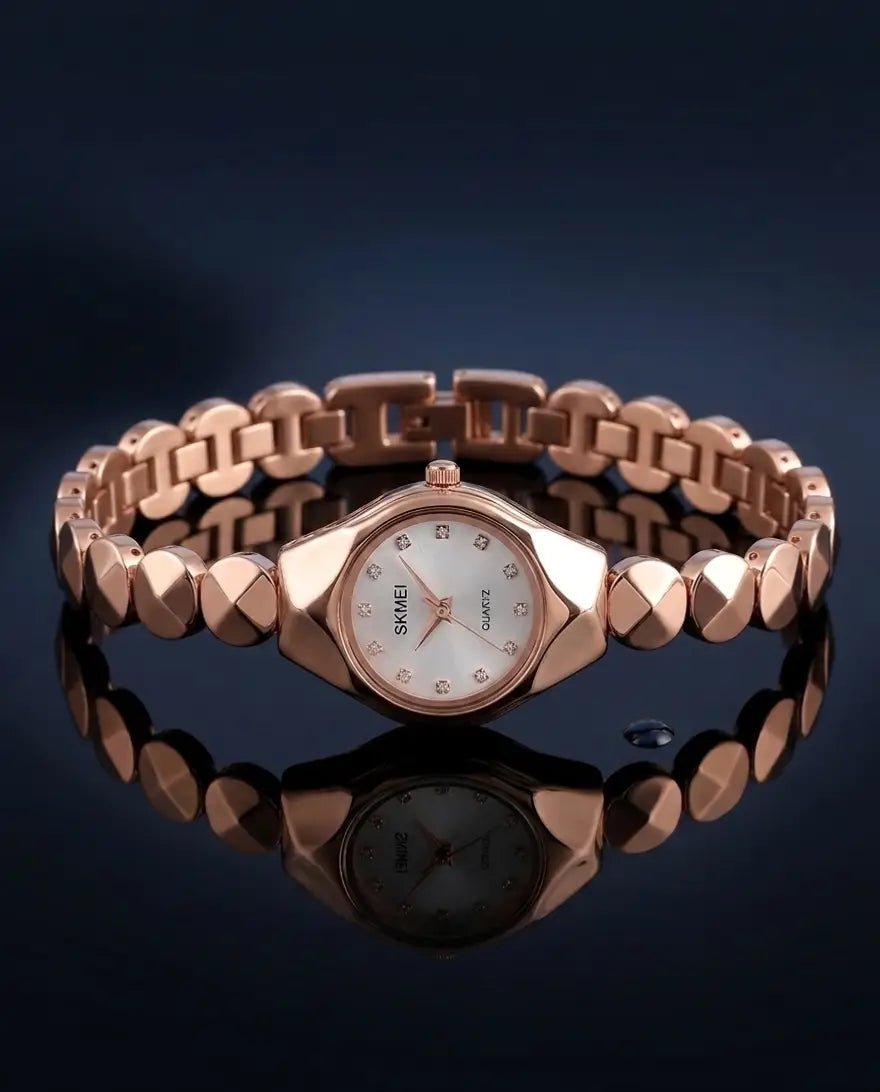 Silver Bracelet Watch | Crystal Dial Design - Aaraasta | Ladies Fashion Pakistan