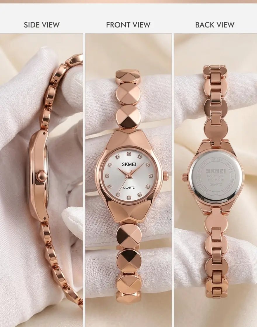 Silver Bracelet Watch | Crystal Dial Design - Aaraasta | Ladies Fashion Pakistan