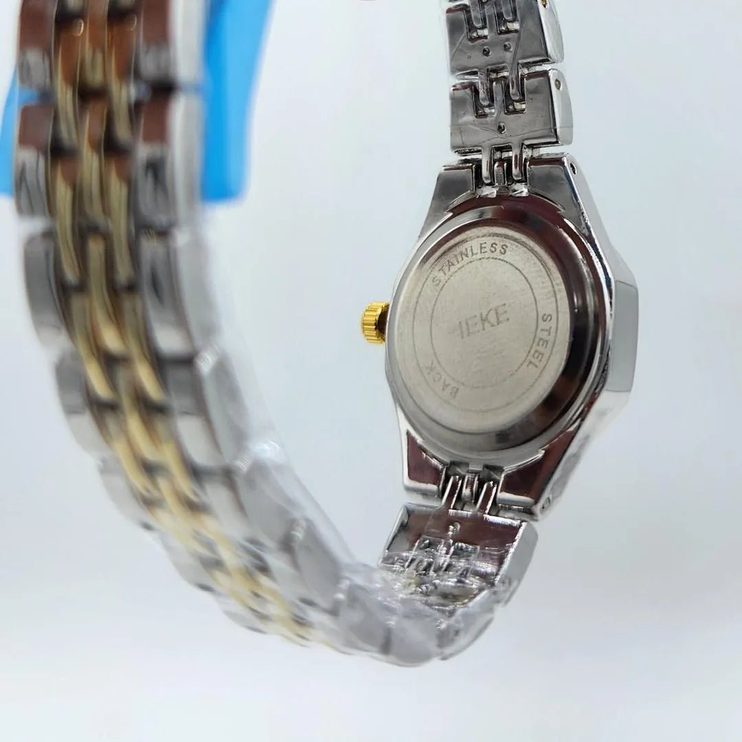 Two-Tone Ladies Watch | Crystal Bezel Design - Aaraasta | Ladies Fashion Pakistan
