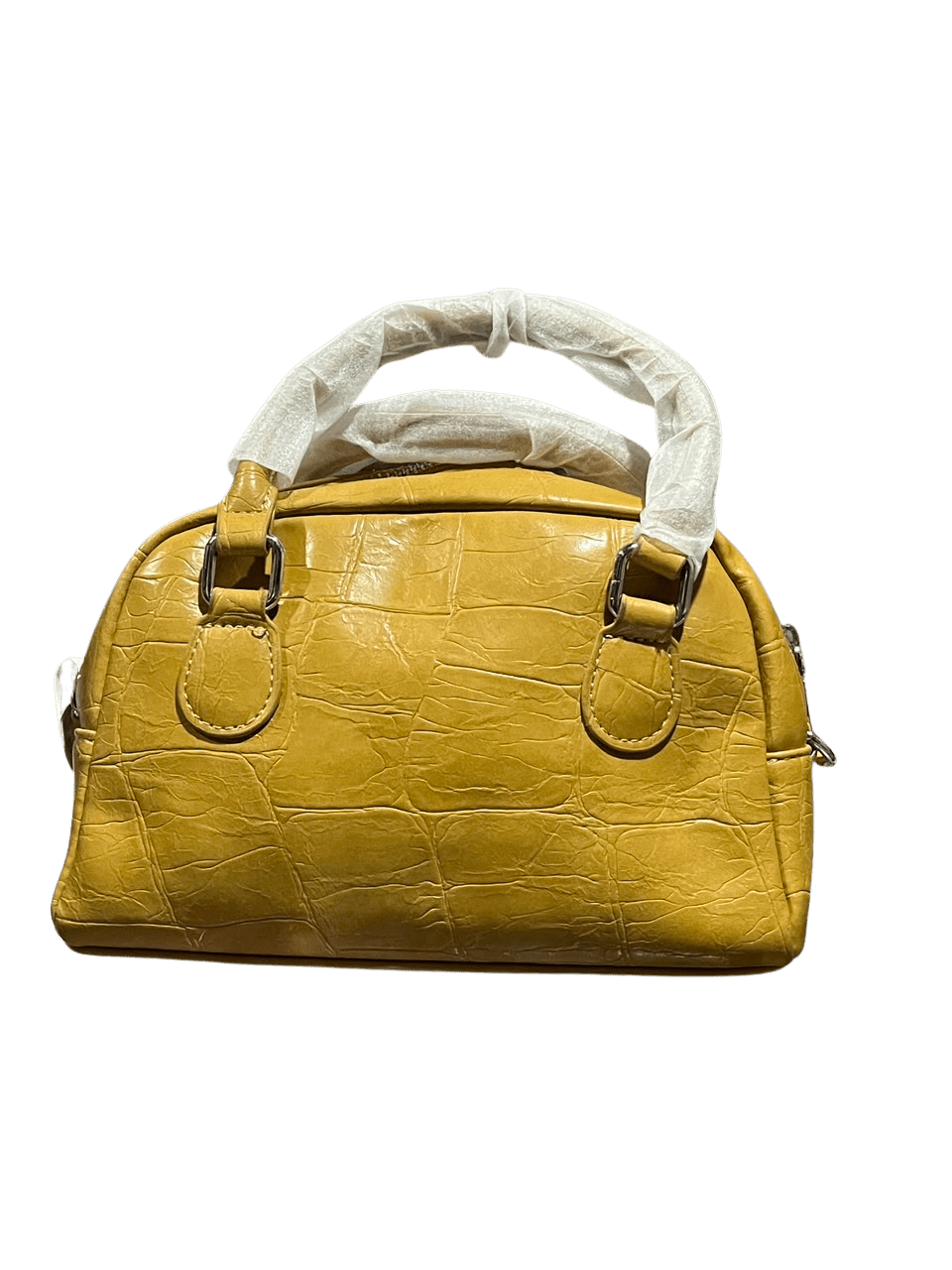 Women's Croc Embossed Mini Bowling Bag | PU Leather Top Handle Satchel - Aaraasta | Ladies Fashion Pakistan