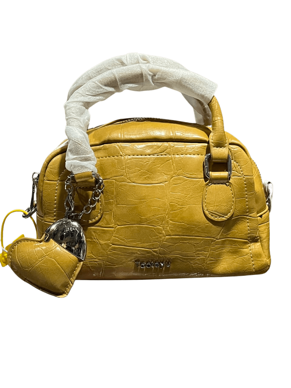 Women's Croc Embossed Mini Bowling Bag | PU Leather Top Handle Satchel - Aaraasta | Ladies Fashion Pakistan