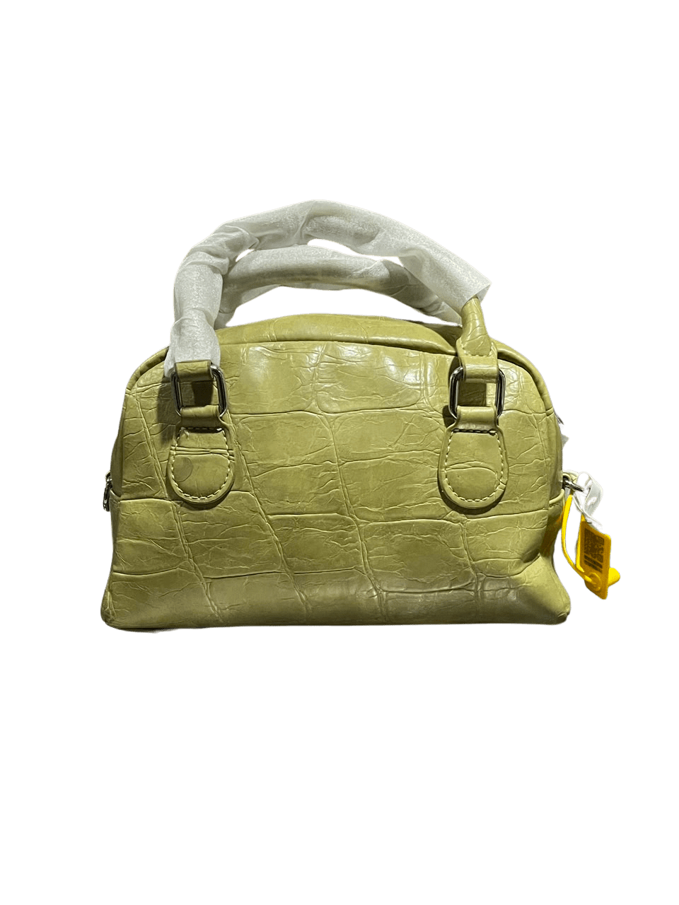 Women's Croc Embossed Mini Bowling Bag | PU Leather Top Handle Satchel - Aaraasta | Ladies Fashion Pakistan