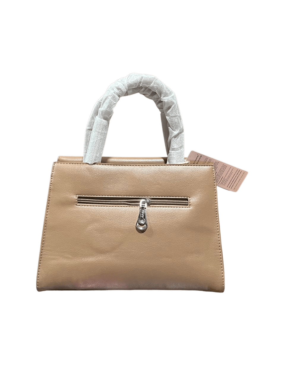 Women's Taupe Structured Top Handle Handbag - Aaraasta | Ladies Fashion Pakistan