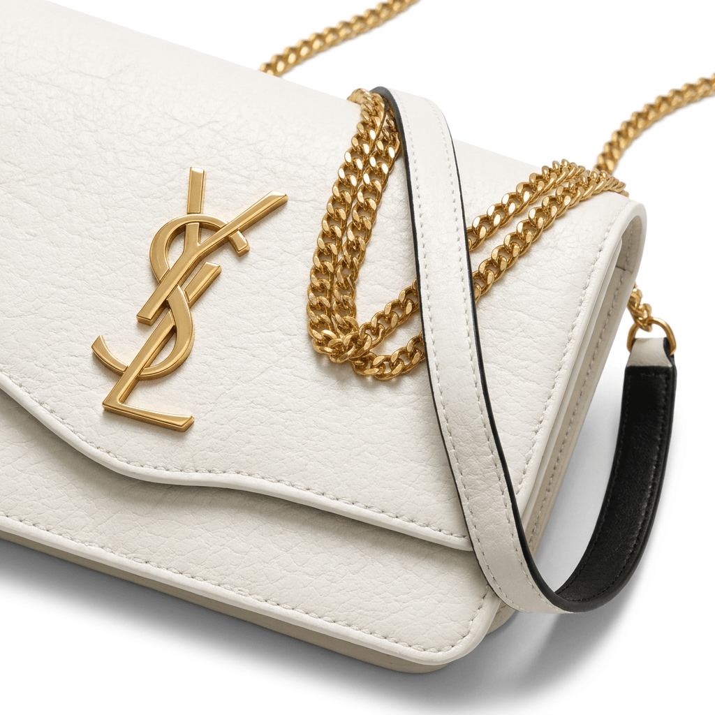 YSL Crossbody Bag with Gold-Tone Chain Strap - Aaraasta | Ladies Fashion Pakistan